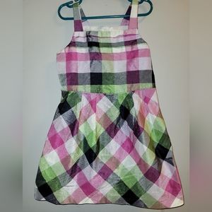 🐰 Vintage Crazy 8 Multicolored Plaid Easter Dress Unique & Stylish